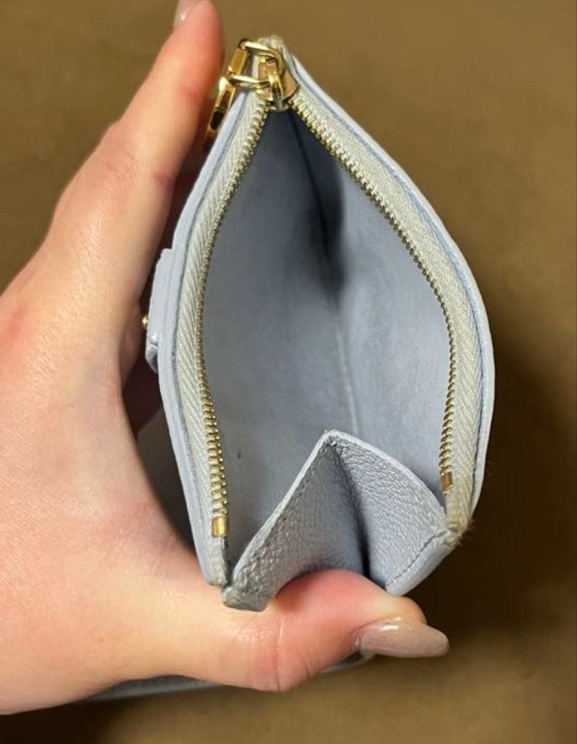 み*様 激レア ルイヴィトン アンプラント ポルトフォイユ リサ 水色 折財布