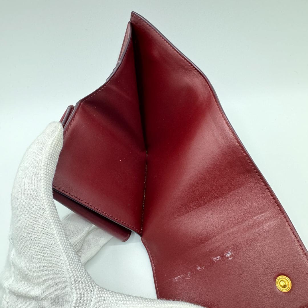 【匿名配送】セリーヌ レザー スモールトリフォールド 三つ折り財布