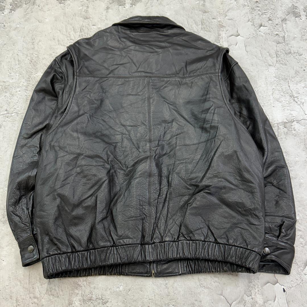 セ*ィ様 セントジョンズベイ　ブルゾンタイプ　レザージャケット　古着　ダークブラ