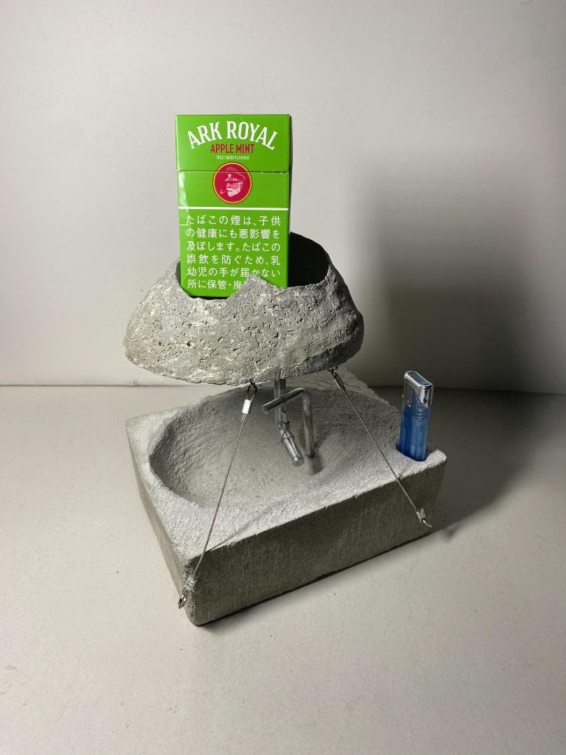 テンセグリティ 小物用オブジェ 灰皿｜コンクリート 一点もの