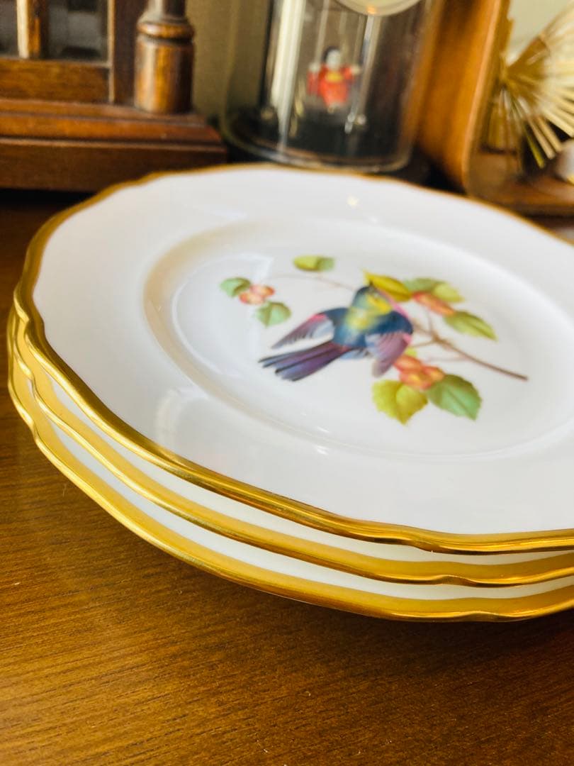 スポード　鳥　皿3枚セット　Spode オーデュボン