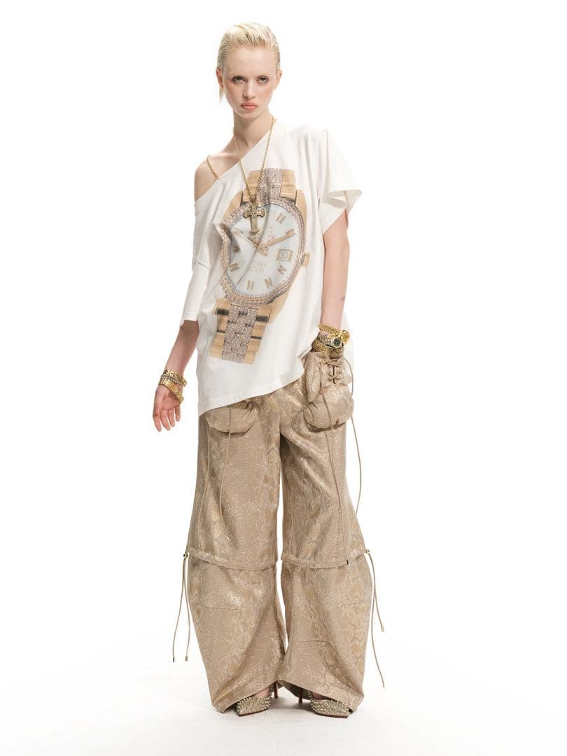 即購可Nodress \"Notime watch\" Twice着用　カットソー