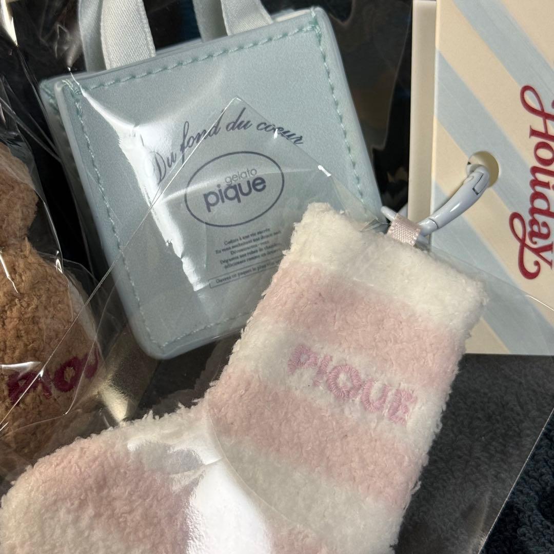 ジェラートピケ クリスマスマーケット　ベア　チャーム 赤色　完売品　3点セット