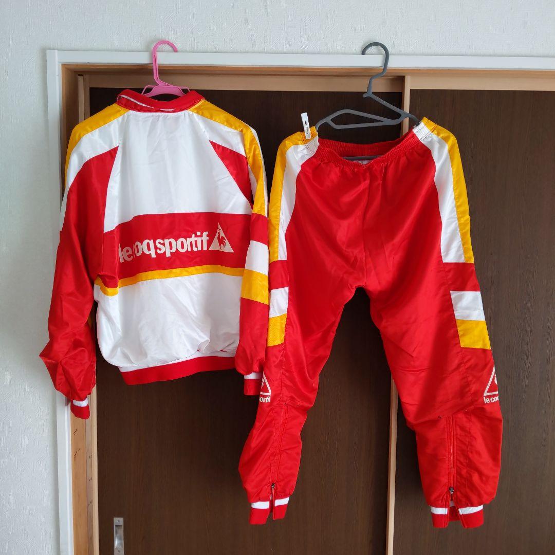 【超希少】ルコック lecoq ウィンドブレーカー(フード付き上下セット)