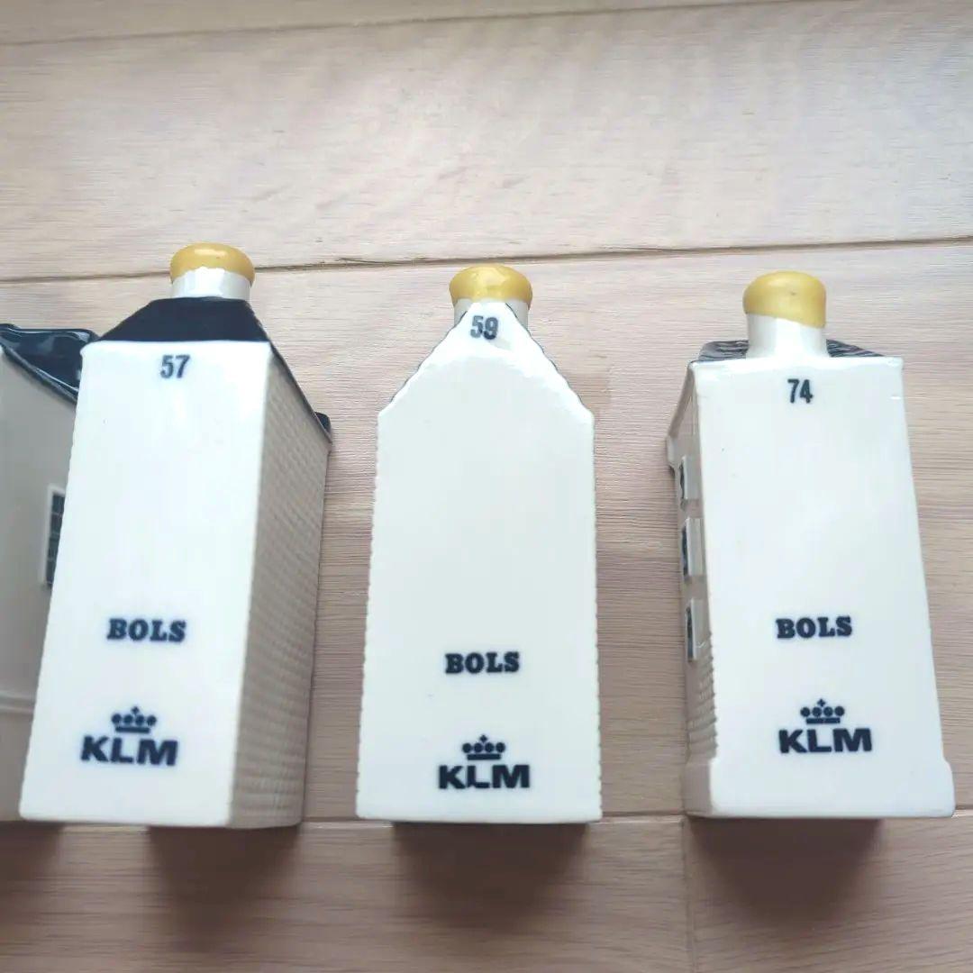 KLMオランダ航空 デルフトブルーハウス5個セット