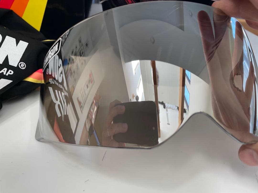 シンプソンM30ストーンブラック61㎝ ライトスモークベースミラーシールドセット