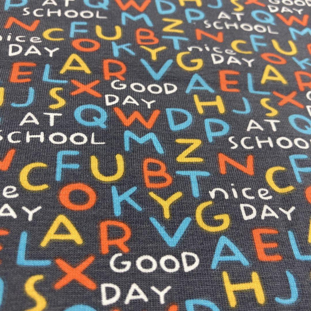 フランス輸入　DOMOTEX ジャージ生地　アルファベット　マスクにも✨