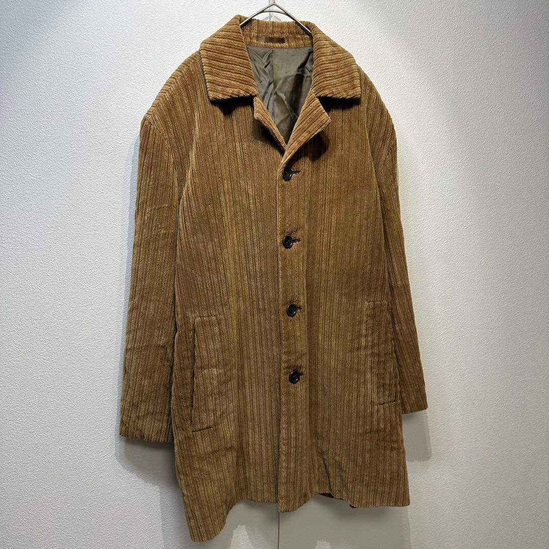 希少 クリスチャン ディオール 上質 コーデュロイ デザイン ステンカラーコート