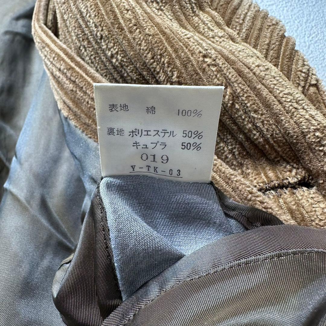 希少 クリスチャン ディオール 上質 コーデュロイ デザイン ステンカラーコート