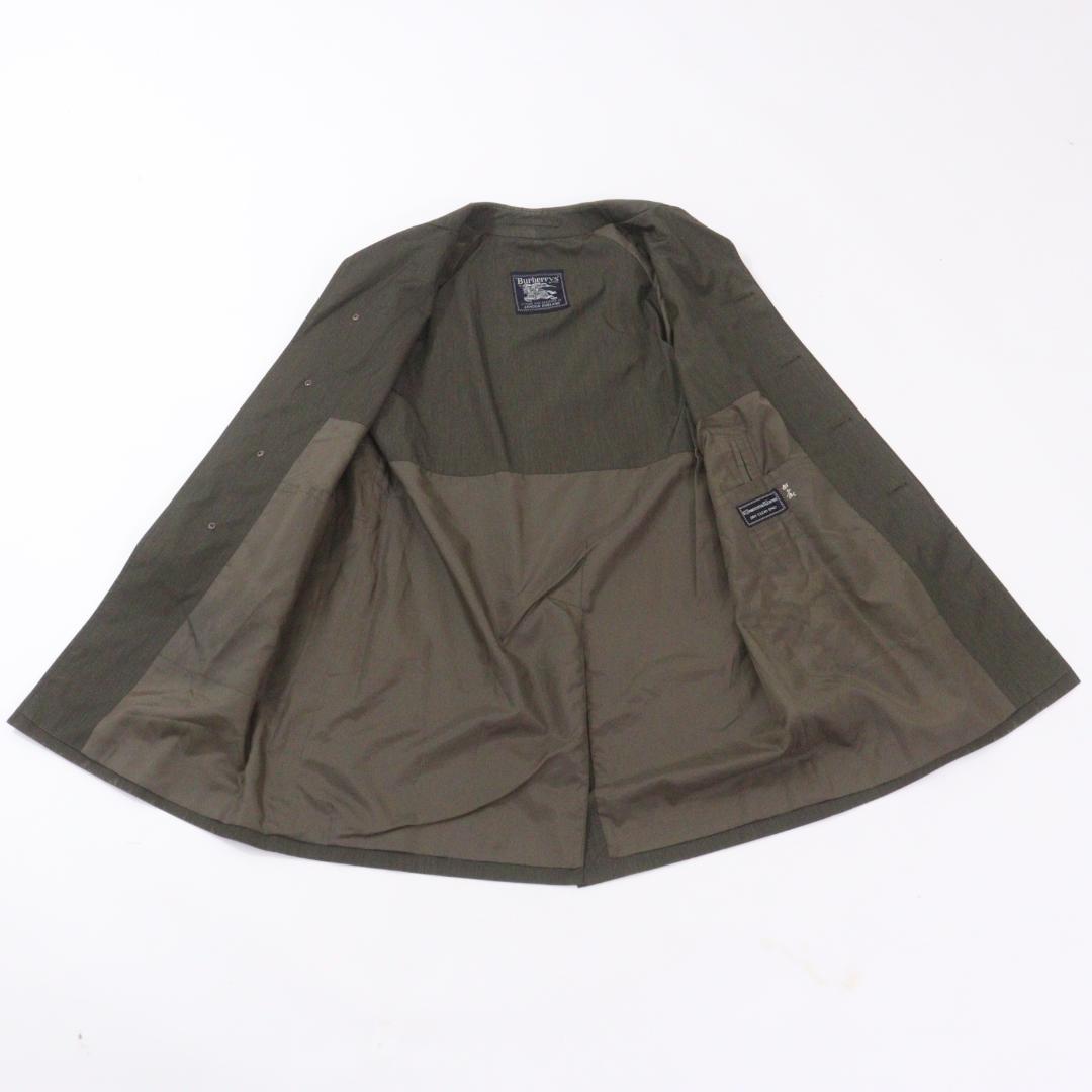 希少 Burberrys バーバリー ステンカラーコート 玉虫色 チャコール L