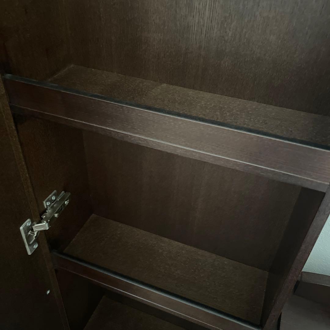 ◎引き取り限定◎美品ダークブラウン ウォールナット　鏡　ドレッサー　値引き可能