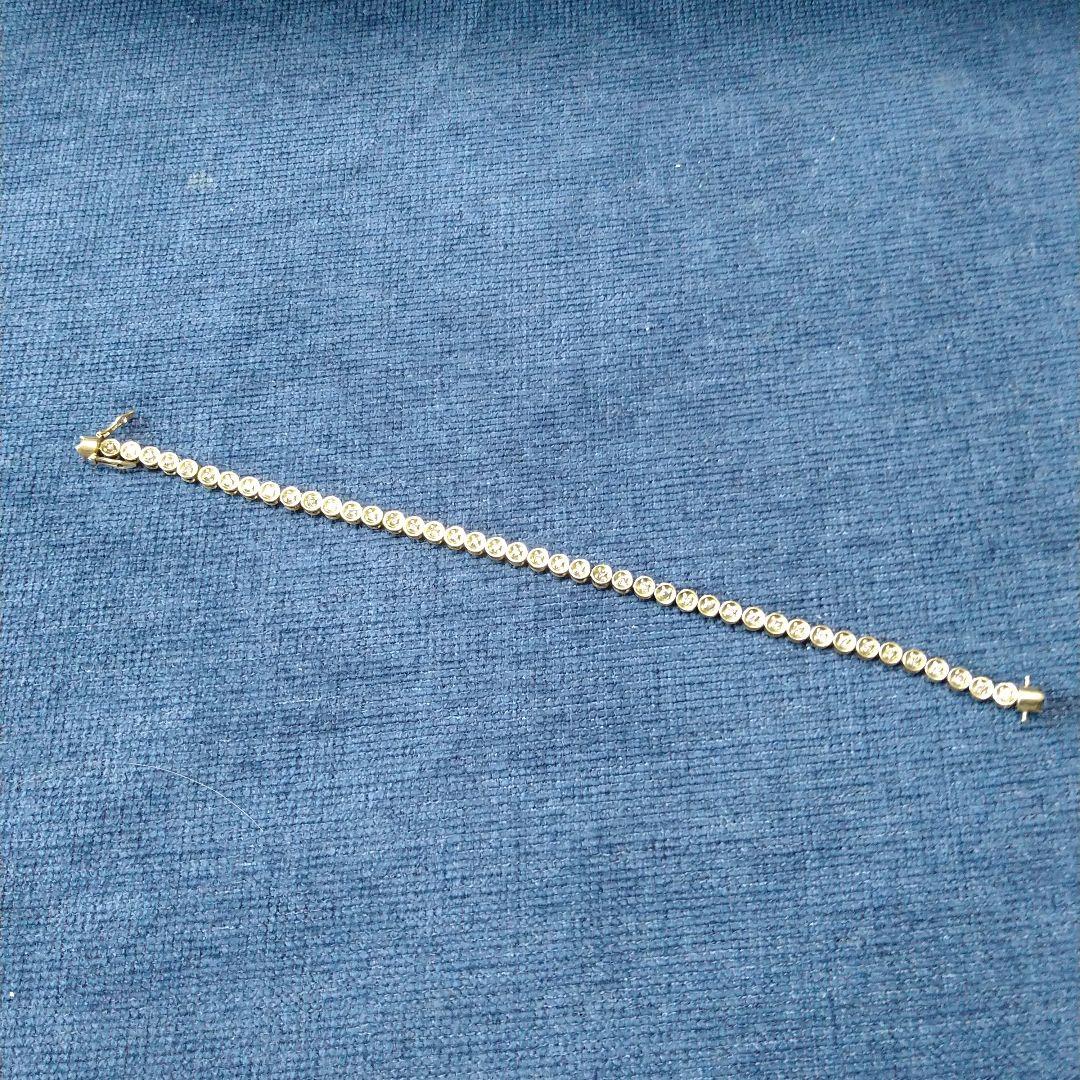 ダイヤ　ブレスレット テニスブレスレット　ダイヤモンド1.30ct K18