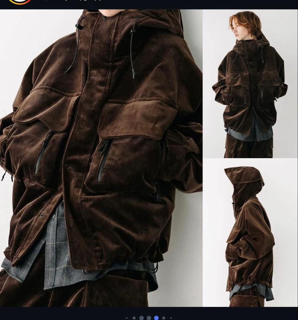 ジャケット・アウター clesste WOOL CORDUROY CITY WADING JACKET