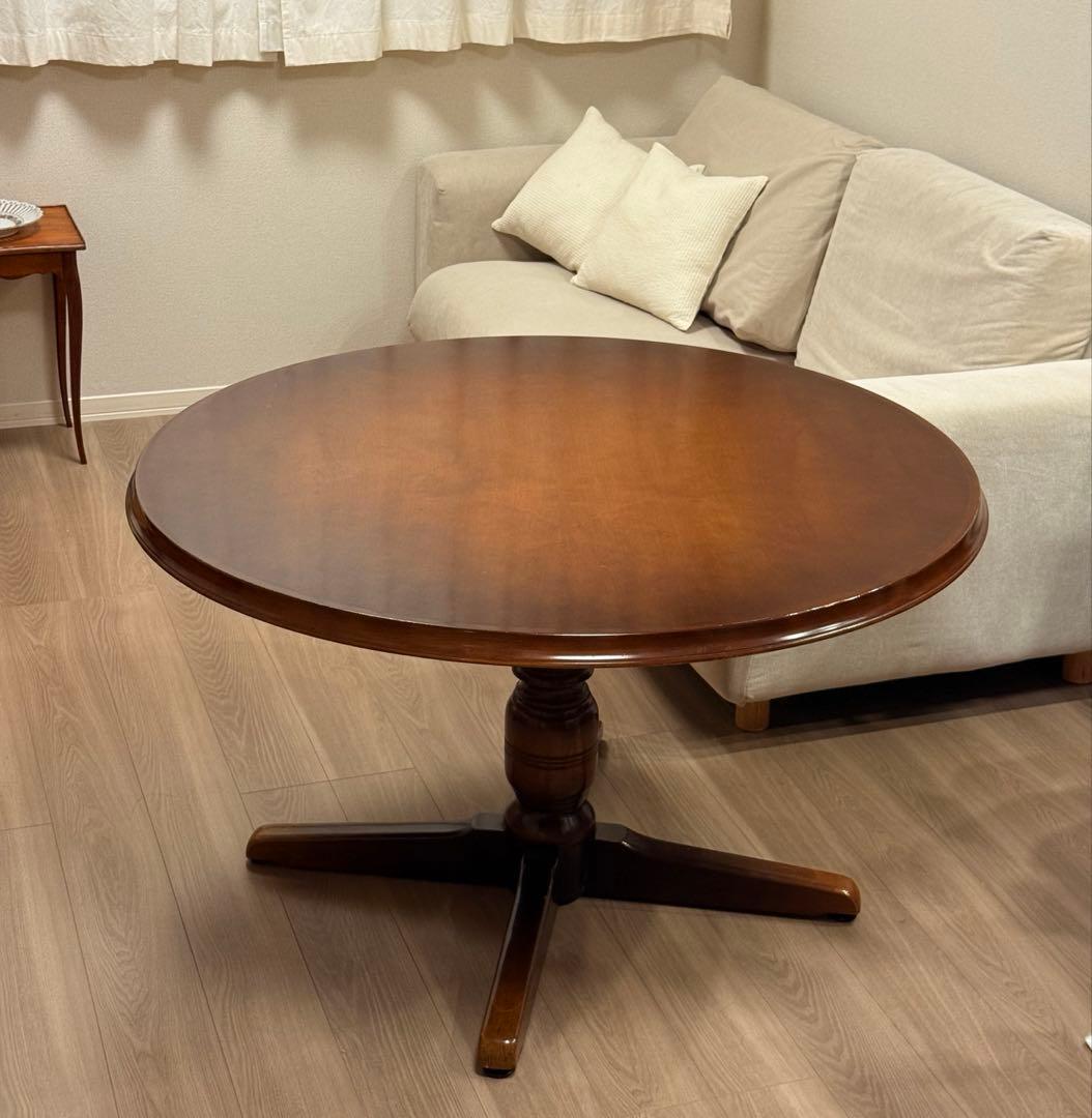 飛騨産業 HIDA キツツキマーク ダイニングテーブル　ラウンド