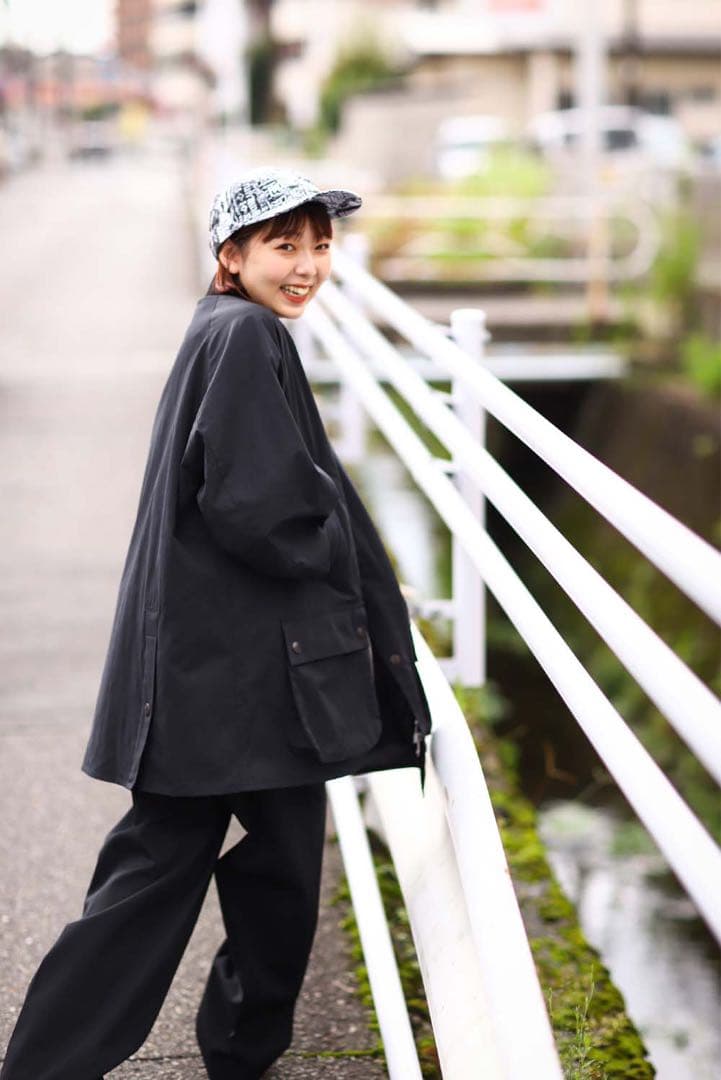 Barbour　バブアー　big bedale ビッグビデイル　ブラック 46