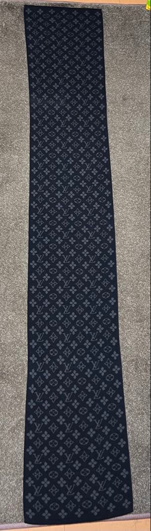 ルイヴィトンマフラー ブラック系 メンズ