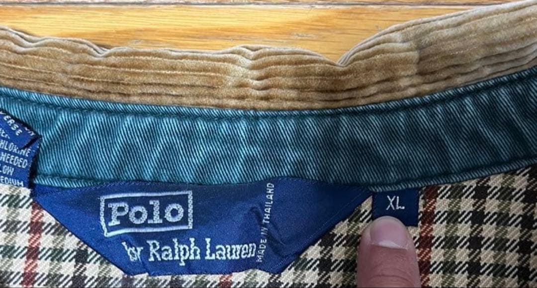 ポロラルフローレン　スイングトップ　コーデュロイ緑 XL