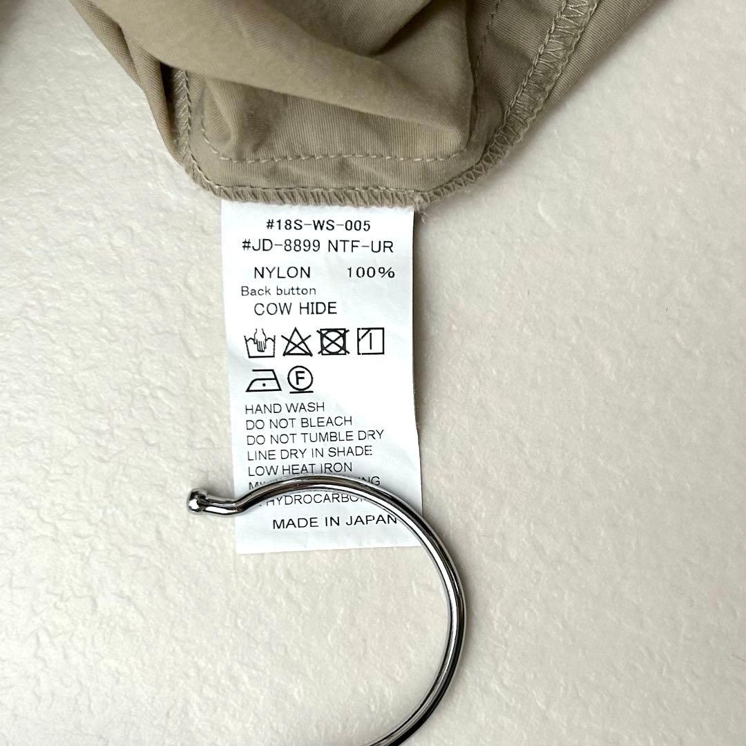 ダントン　ナイロンワークコート　ベージュ　ステンカラー