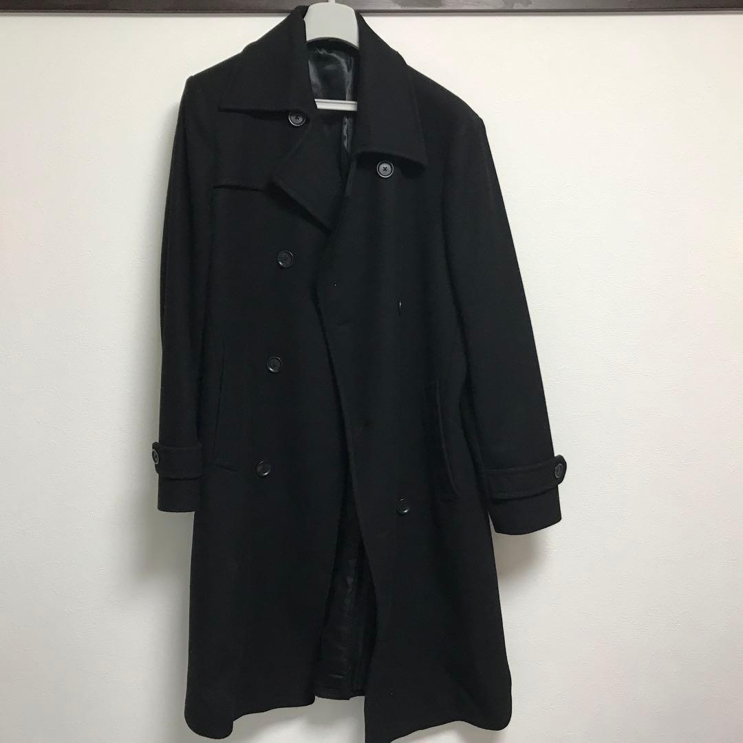 値下げ　ZARA ブラック トレンチコート Lサイズ