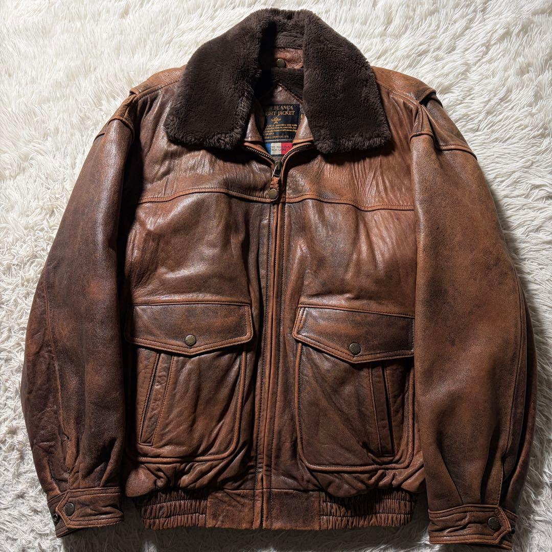 雰囲気抜群■VINTAGE フライトジャケット　 G-1 FRENCH LAMB