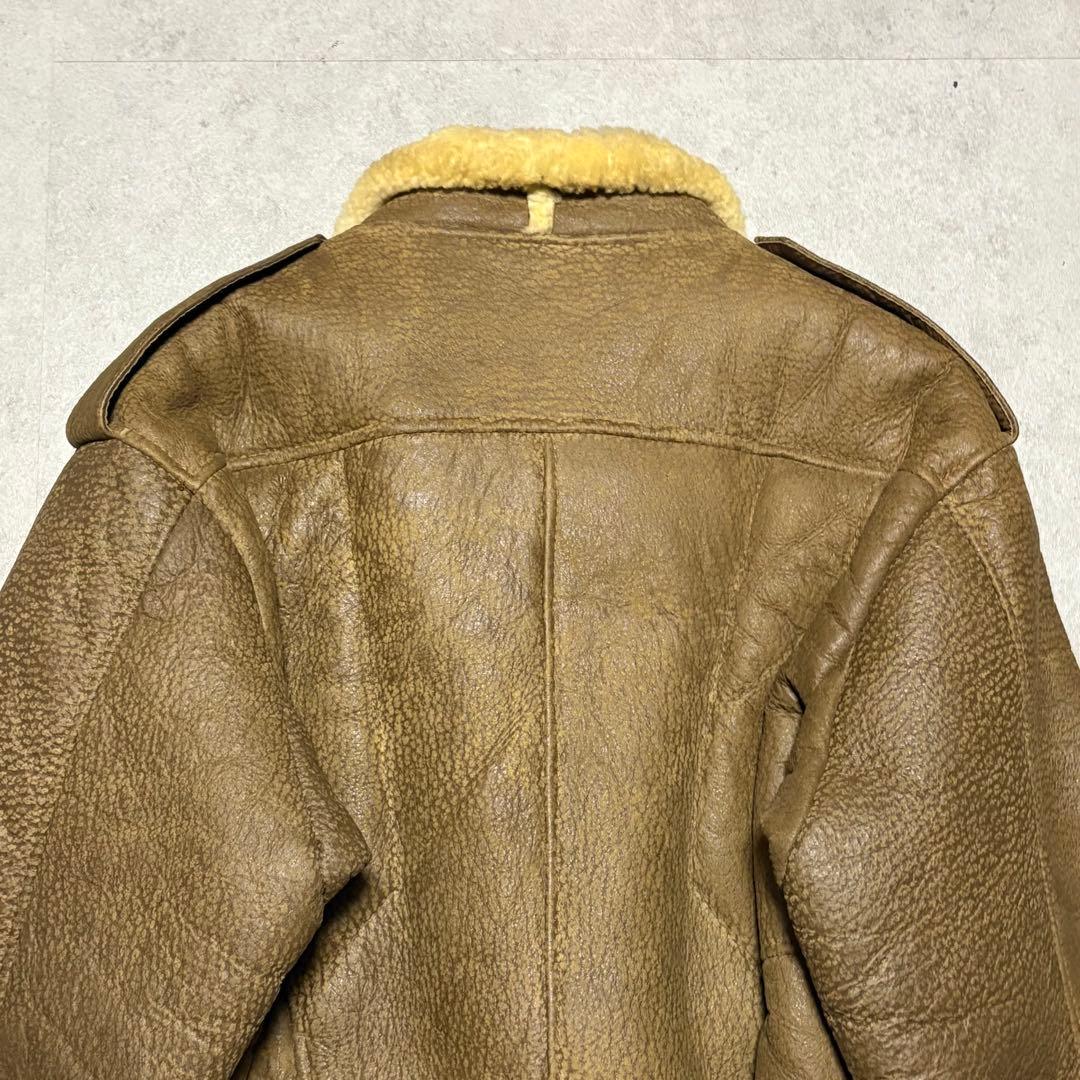 【archive】フライトジャケット　B-6 リアルムートン　USA　 レア　L