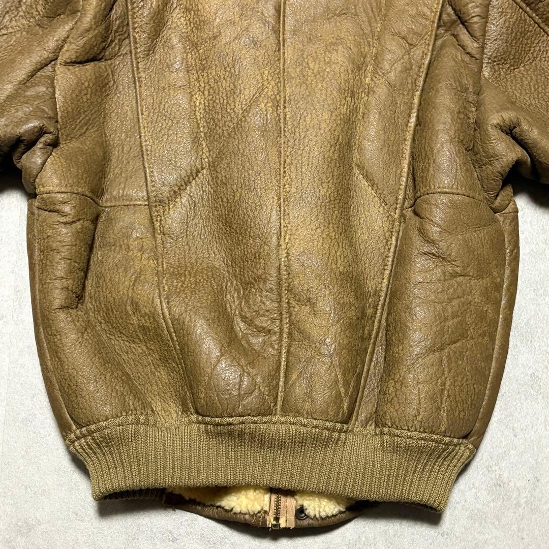 【archive】フライトジャケット　B-6 リアルムートン　USA　 レア　L