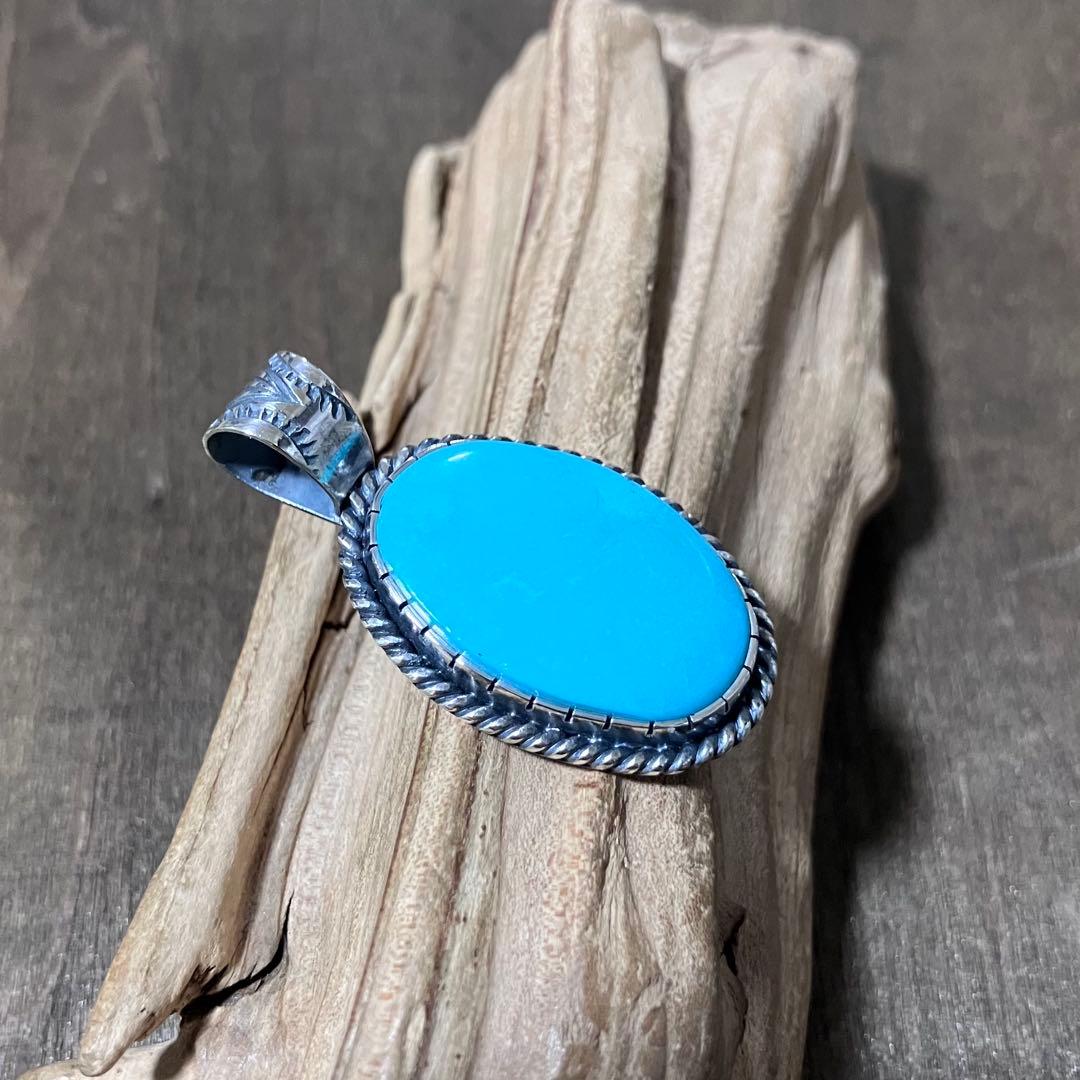 にゅ様　オーダー品　スリーピングビューティー　ターコイズ　シルバー　ネックレス