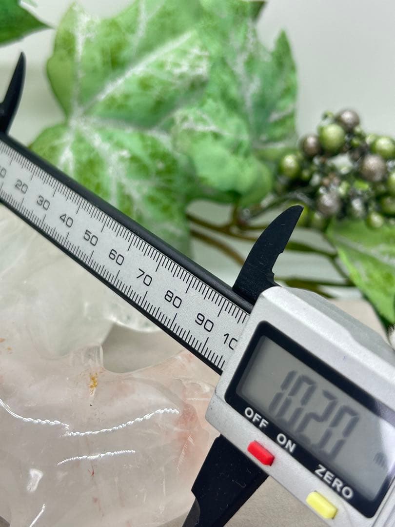 天然石水晶　イルカ置物　No.1494