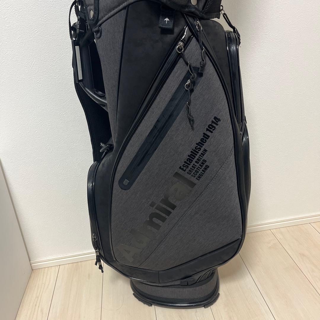 Admiral miral ゴルフバッグ ブラック/グレー