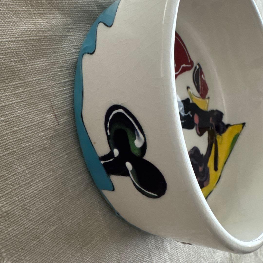 リッツカールトン　パラソルとヨットとトイプードルのデザインの陶器ボウル