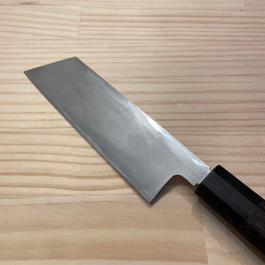 薄刃包丁 切付型 紫檀柄 5寸 15cm 研ぎ済み