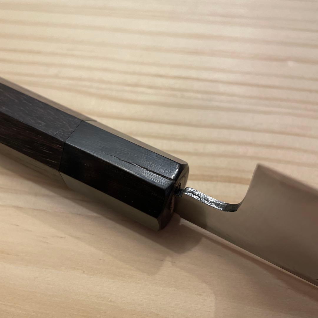 薄刃包丁 切付型 紫檀柄 5寸 15cm 研ぎ済み