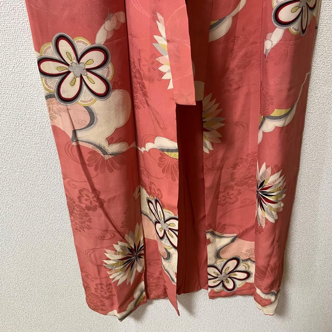 七五三　大きめ7歳　ハーフ成人式　ピンク　正絹