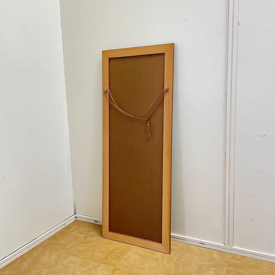 アンティーク調 4角ミラー 鏡 花柄 壁掛け式 ウォールミラー 姿見 全身 大型