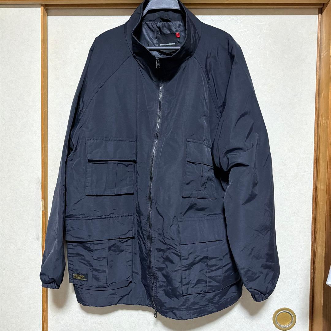 qmile ブラック ナイロンジャケット