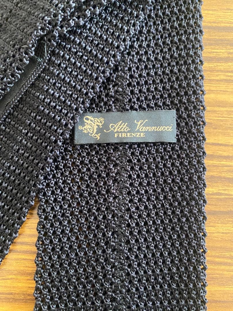 アット ヴァンヌッチ　シルクニットタイ タイユアタイ　ニットタイ　ビームスエフ
