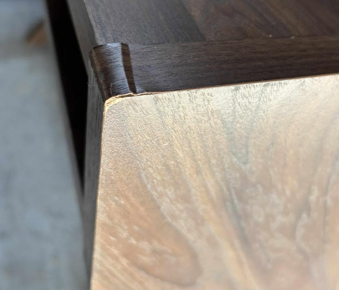 モダン パーソナルデスク、ブラウン木目 PCデスクのみ Used