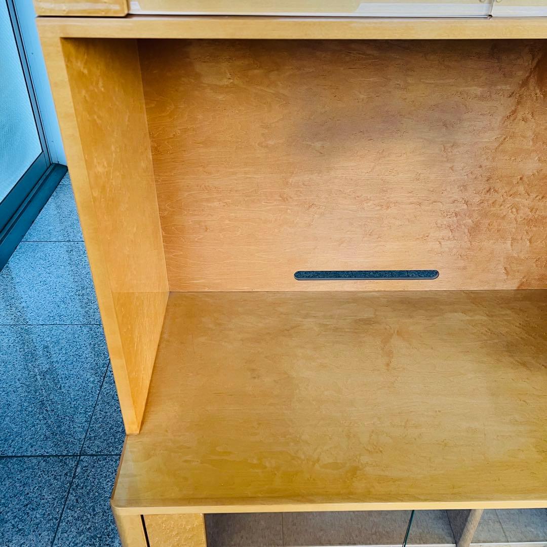 美品 IDC大塚 スプレンダー バーズアイメープル テレビボード キャビネット