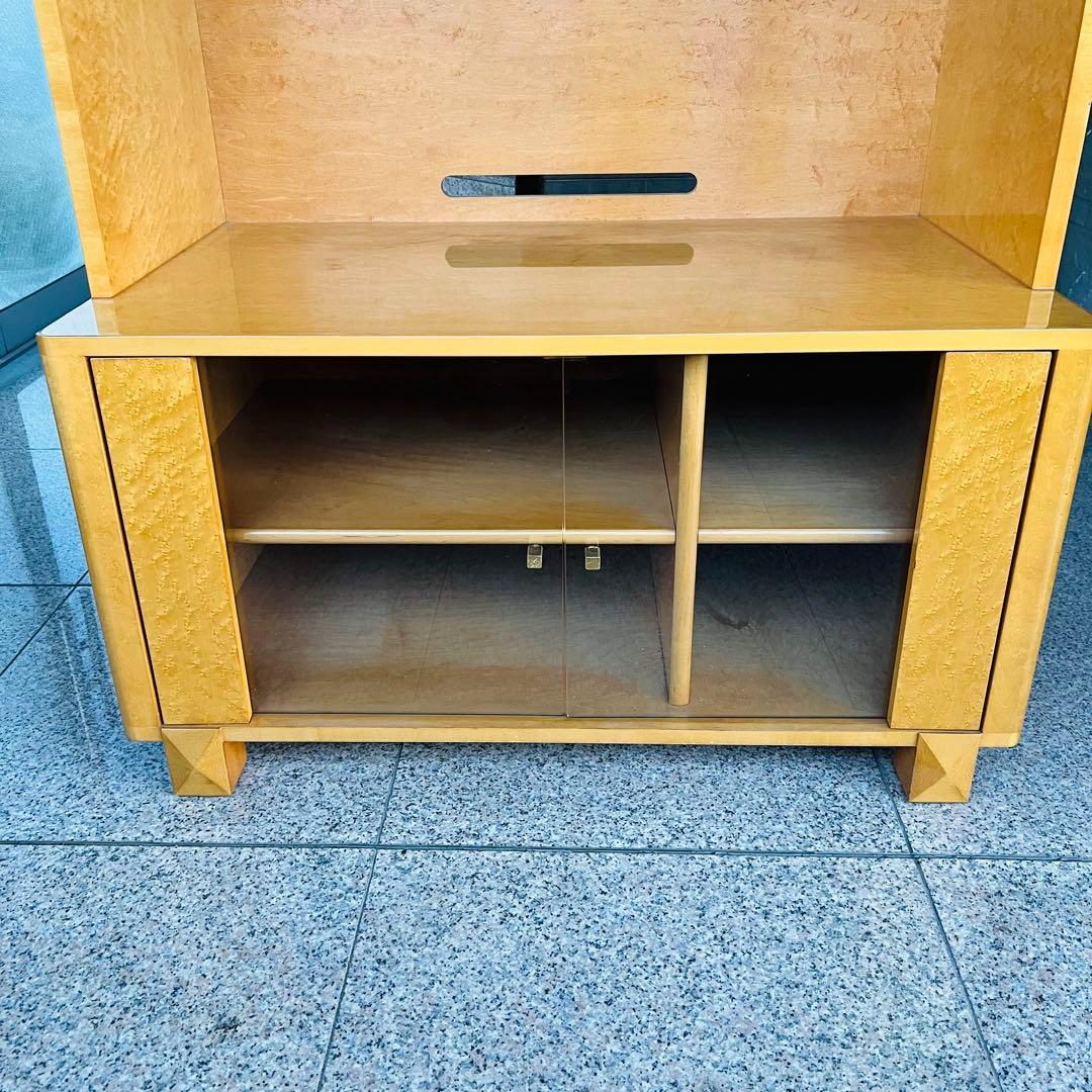 美品 IDC大塚 スプレンダー バーズアイメープル テレビボード キャビネット
