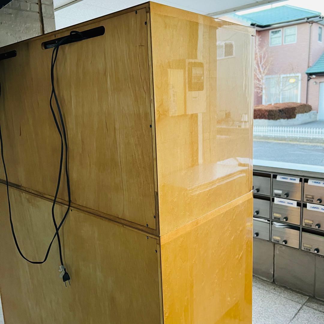 美品 IDC大塚 スプレンダー バーズアイメープル テレビボード キャビネット