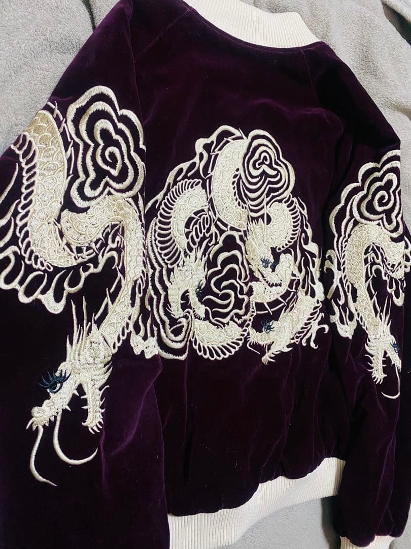 SCRIPT 日本70s 限定 スカジャン　別珍　龍　unisex 2面使う