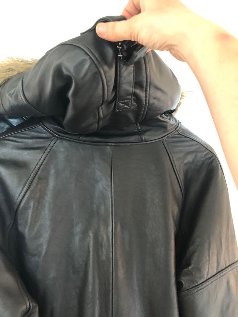 stussy 革ハーフコートXLくらい