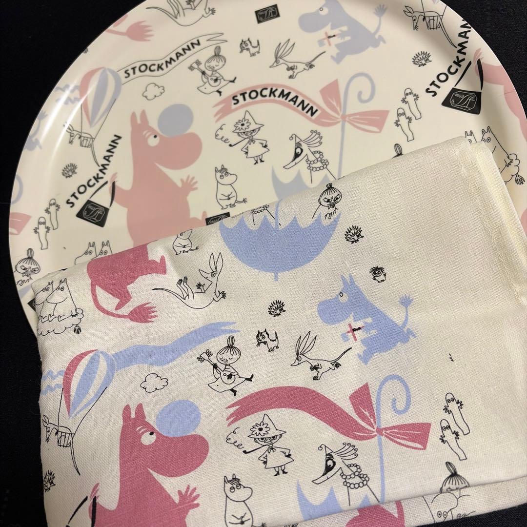 ムーミン トレイ（お盆）と布巾のセット