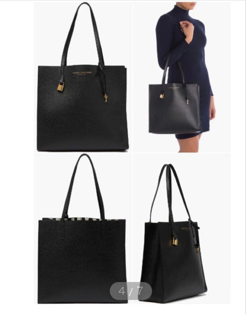 MARC JACOBS マークジェイコブストートバッグ A4サイズ収納可 黒