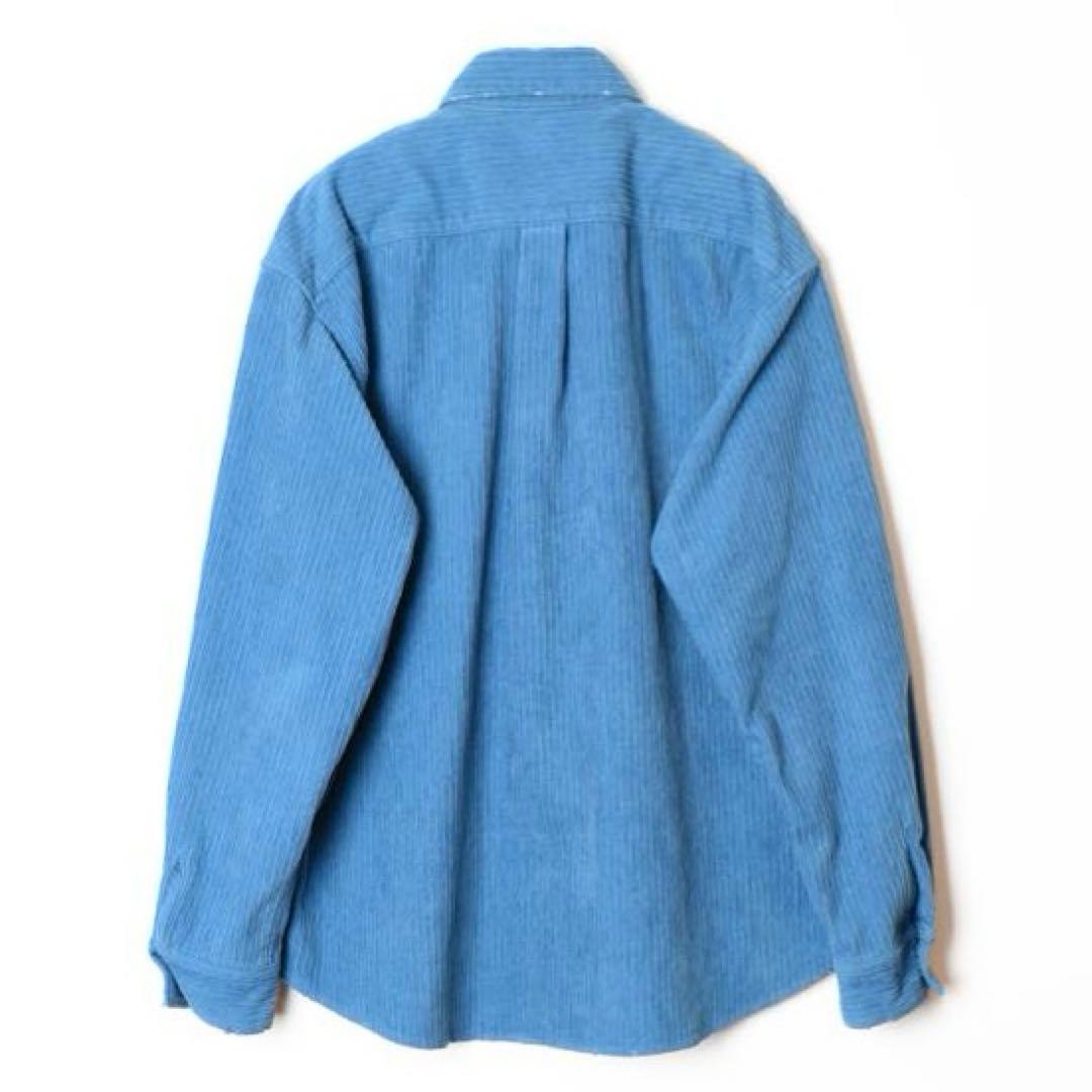HOLIDAY ブルー　ダメージ　コーディロイ　シャツジャケット