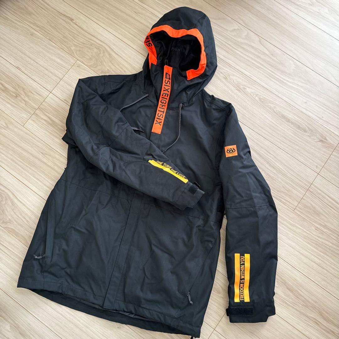686 スノーボードウェア ブラック/オレンジ