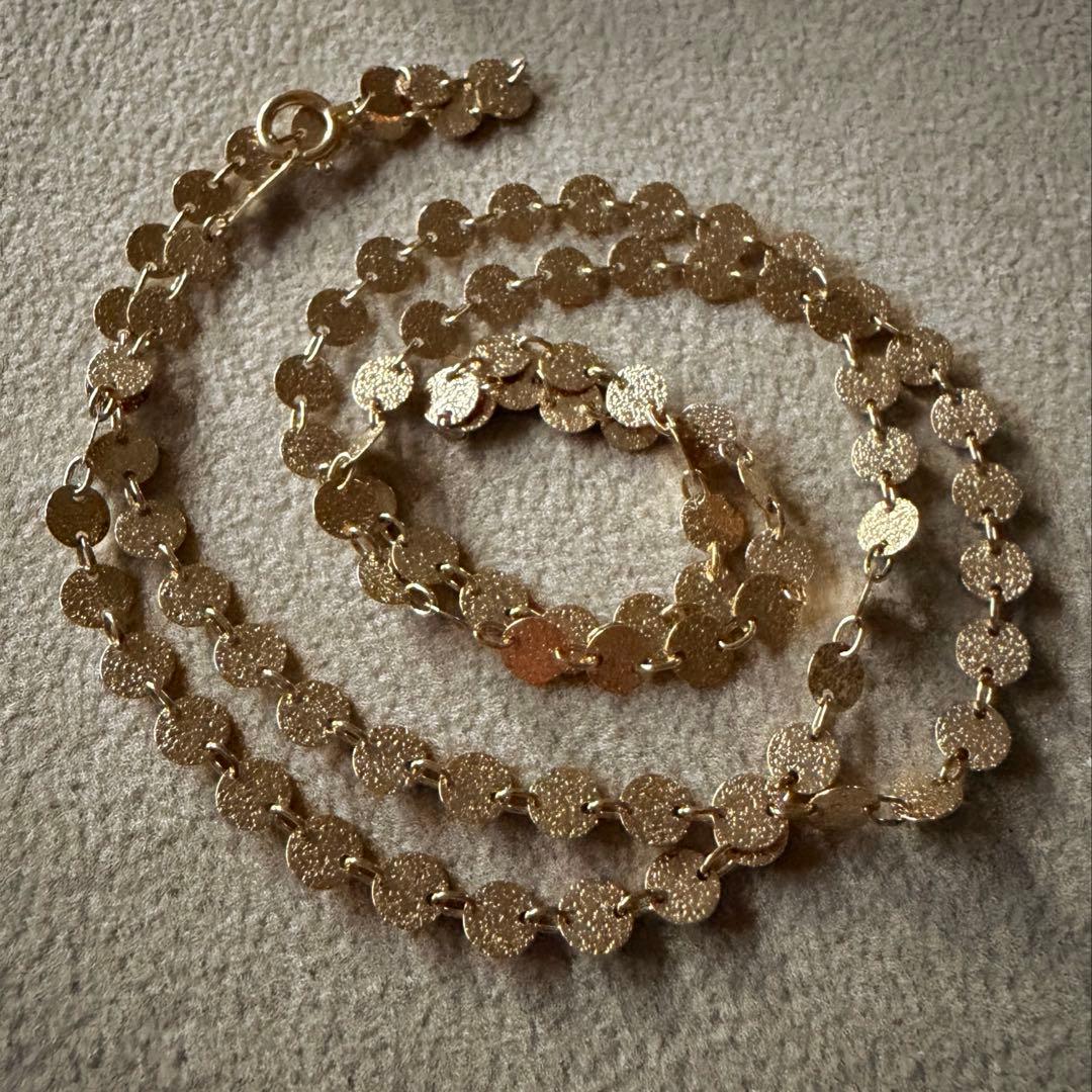 k18YG 丸々ネックレス