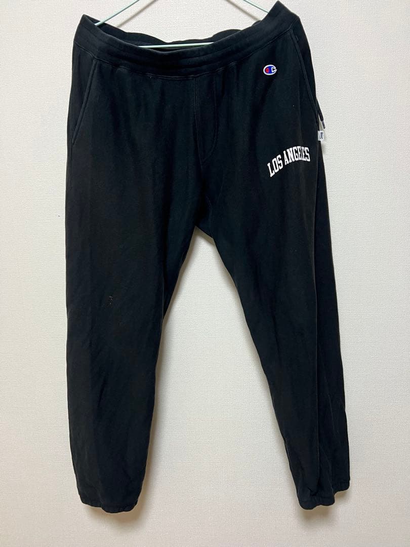 Champion ブラックパンツ コラボ　別注　ロンハーマン　RHC