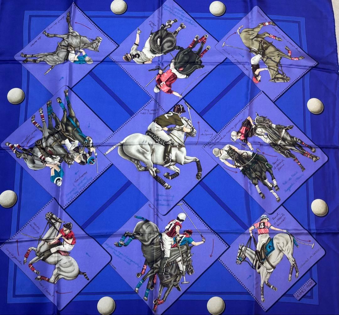 HERMES ポロ競技 スカーフ