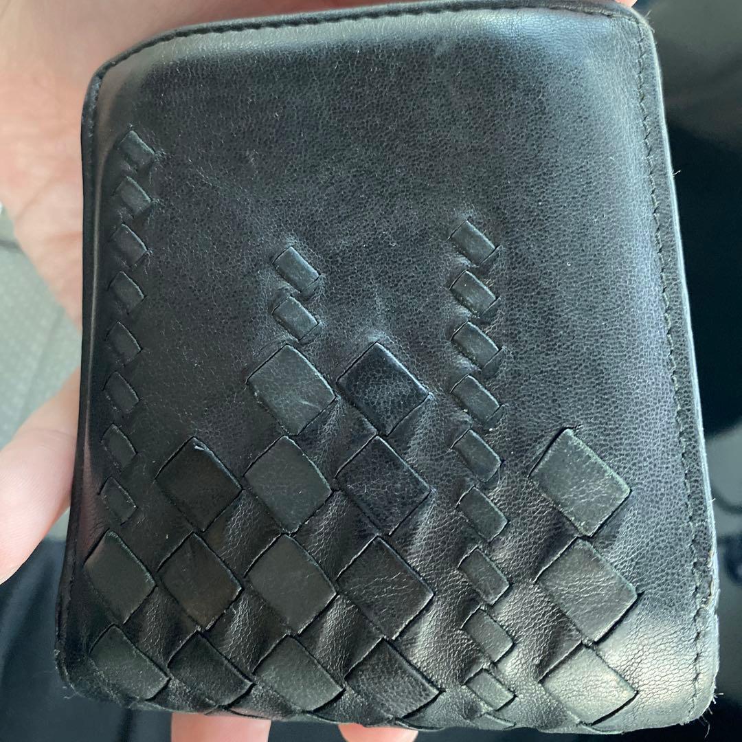 ボッテガ・ヴェネタ 二つ折り財布 ブラック